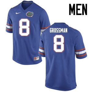 Men's Florida Gators #8 Rex Grossman NCAA Nike Blue Authentic Stitched College Football Jersey NXB2862QU